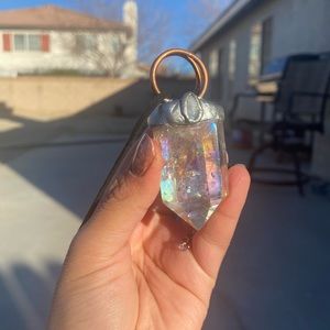 ✨ON SALE✨✨Angel & Moonstone Quartz Pendant